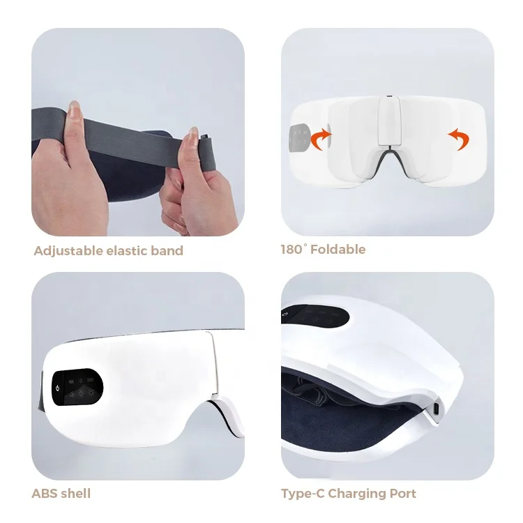 Massageador Ocular com Aquecimento para Relaxamento e Alívio de Fadiga - Imagem 6