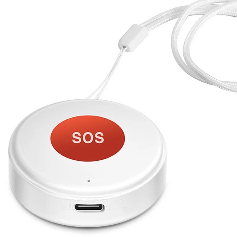 Botão de Emergência SOS Inteligente com Wi-Fi para Idosos