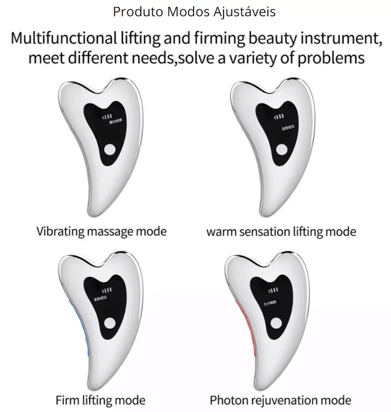 Massageador Facial Gua Sha Elétrico para Lifting e Cuidados da Pele - Imagem 4