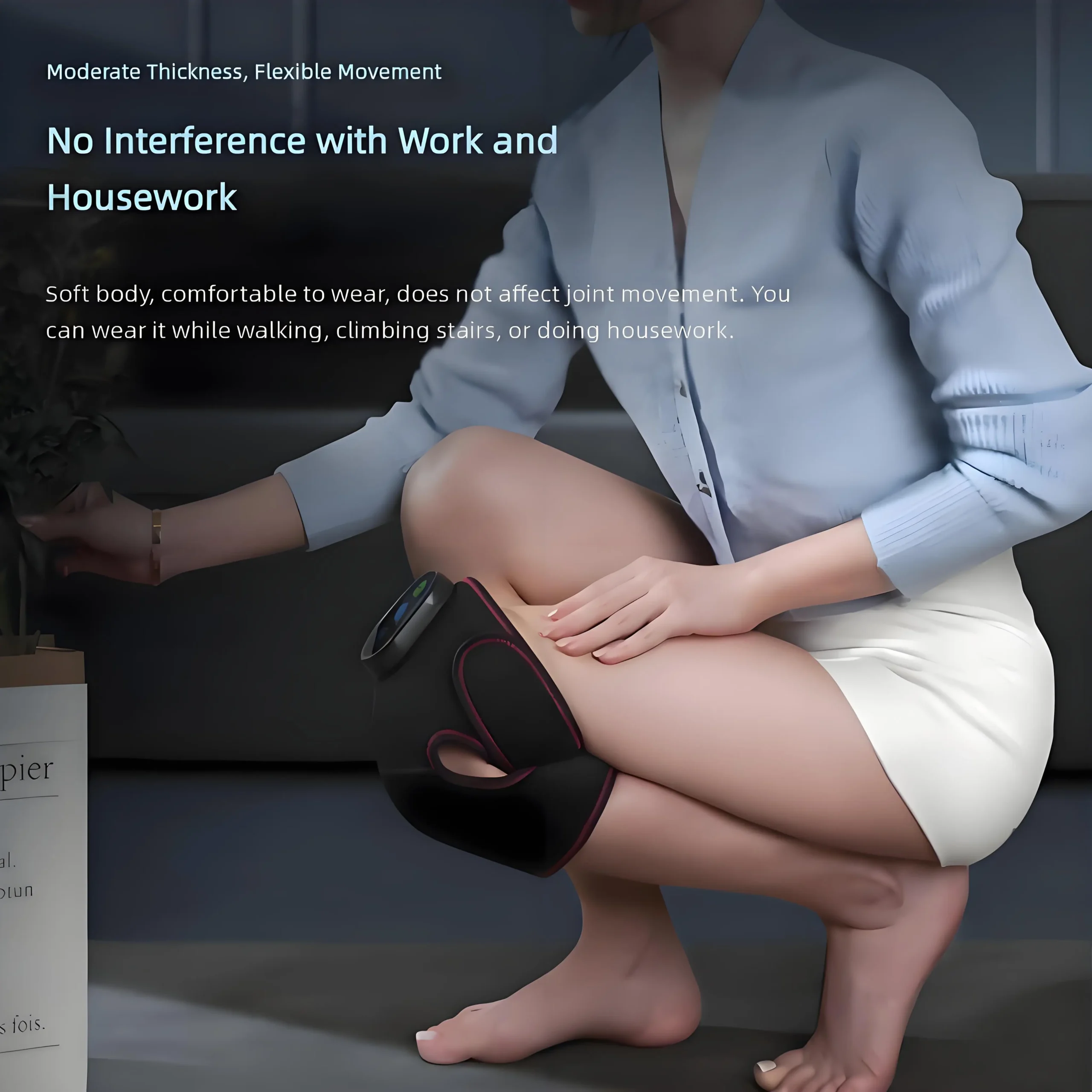 Massageador de Joelho com Aquecimento e Vibração para Alívio e Conforto - Imagem 6