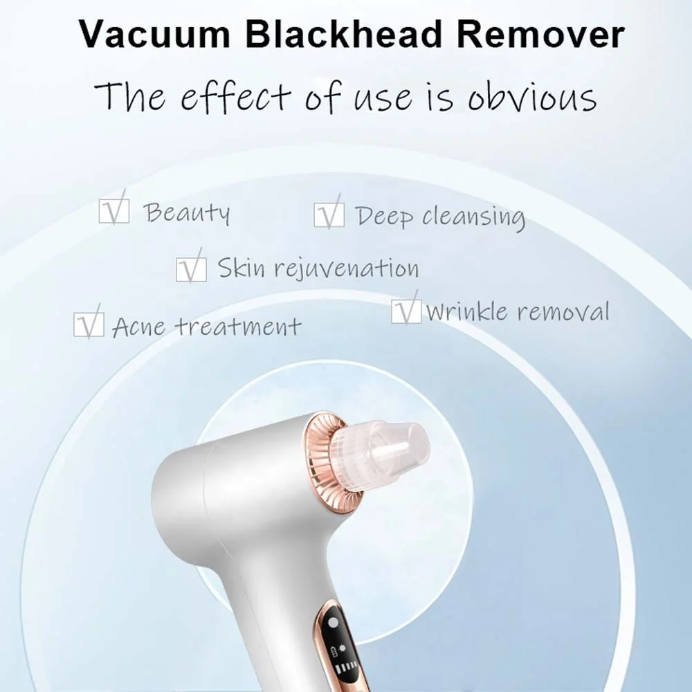 Removedor de Cravos a Vácuo para Limpeza Facial e Remoção de Cravos - Imagem 6