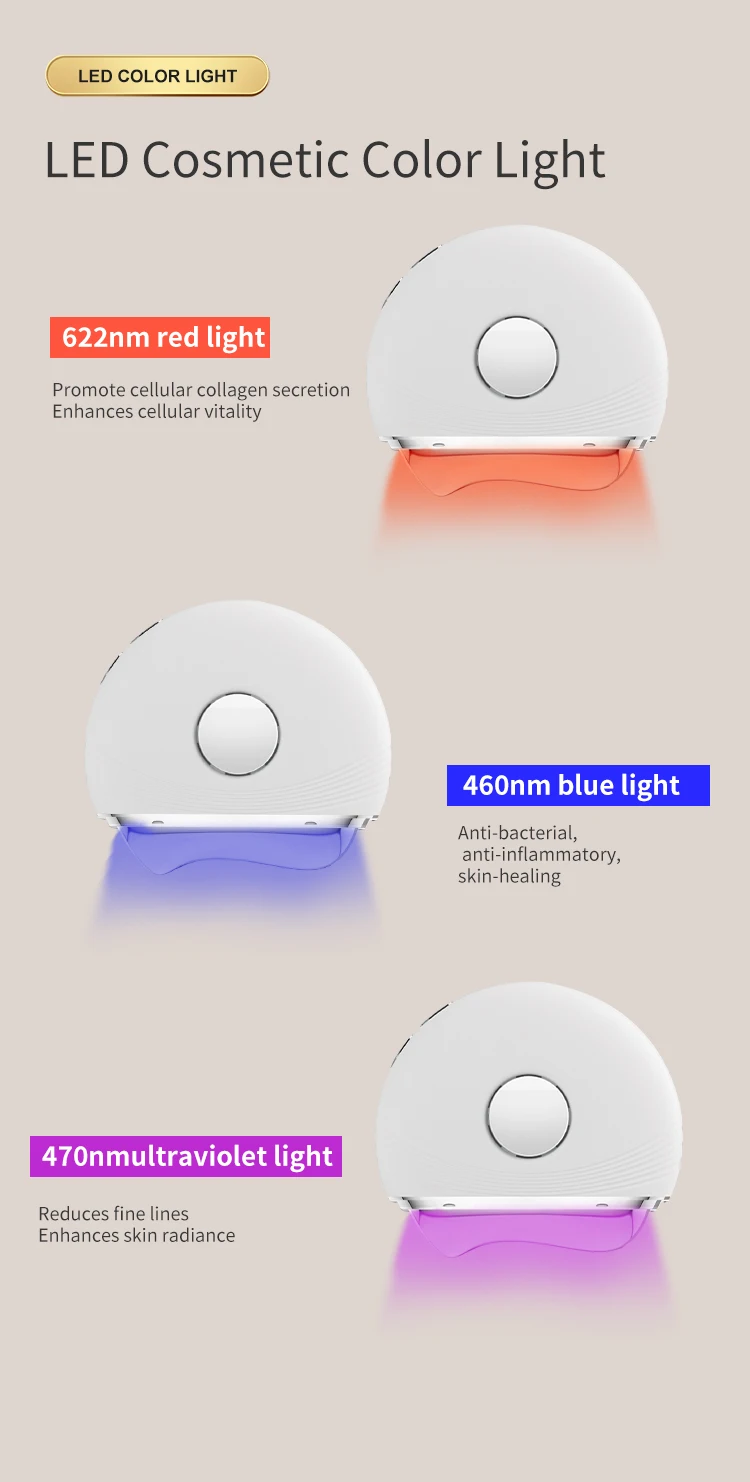 Massageador Facial Elétrico com Função Quente, Fria e EMS - Imagem 16