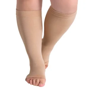Meia de Compressão 20-30mmHg 3/4 com Ponteira Aberta