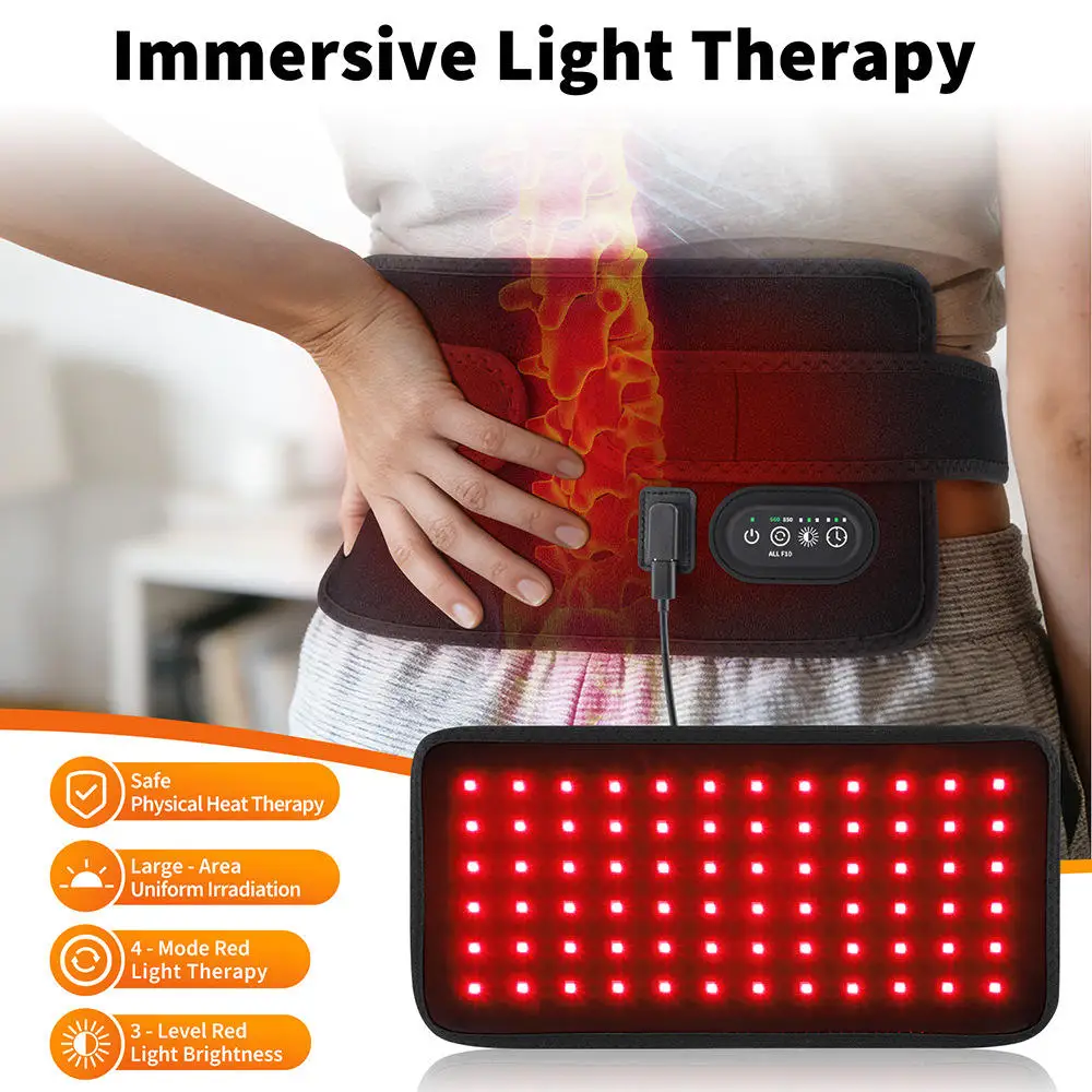 Cinta de Terapia por Luz Vermelha para Alívio de Desconforto Muscular - Imagem 3