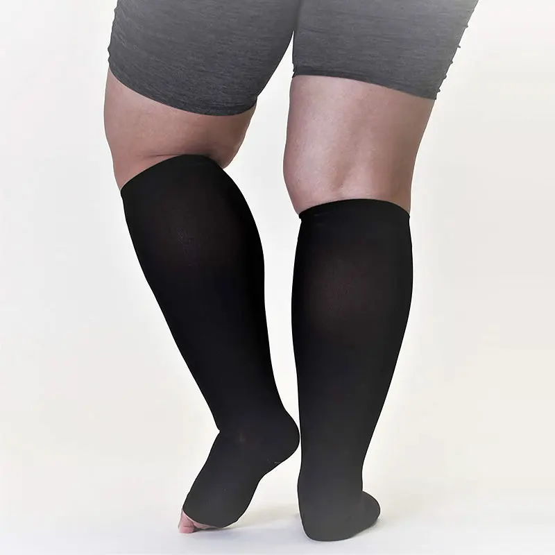 Meia de Compressão 20-30mmHg 3/4 com Ponteira Aberta - Imagem 3