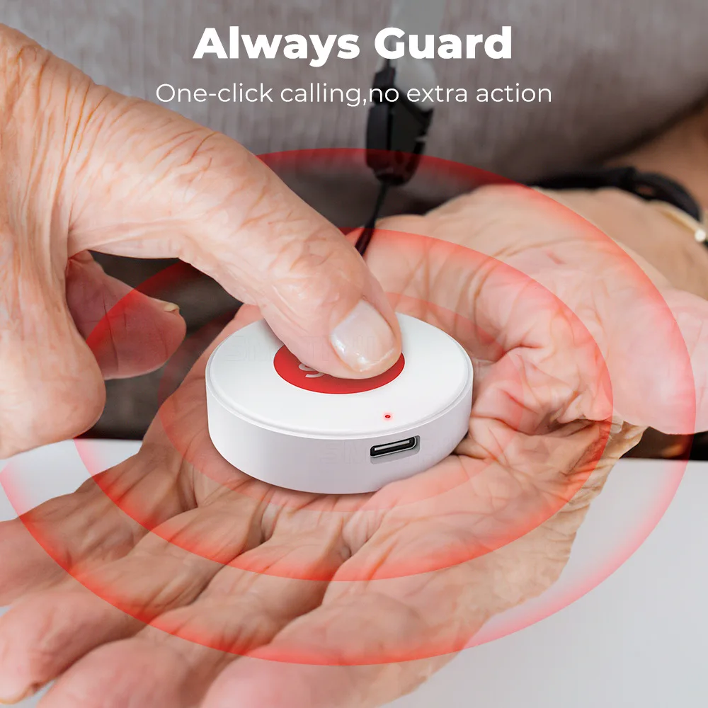 Botão de Emergência SOS Inteligente com Wi-Fi para Idosos - Imagem 5