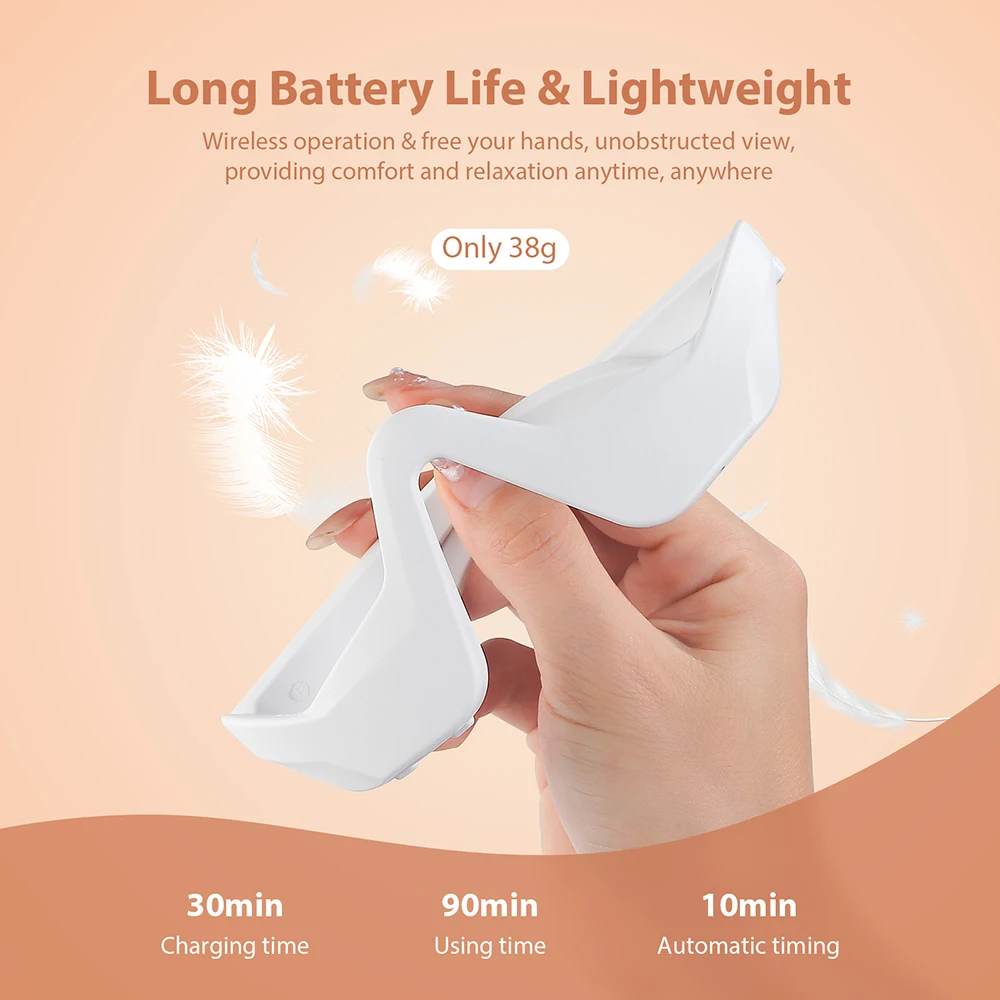 Massageador de Olhos 3D com Luz Vermelha para Relaxamento e Cuidado - Imagem 7