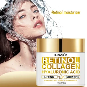 Creme Facial de Retinol para Hidratação e Cuidados Antienvelhecimento
