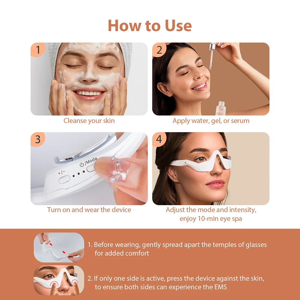 Massageador de Olhos 3D com Luz Vermelha para Relaxamento e Cuidado - Imagem 23