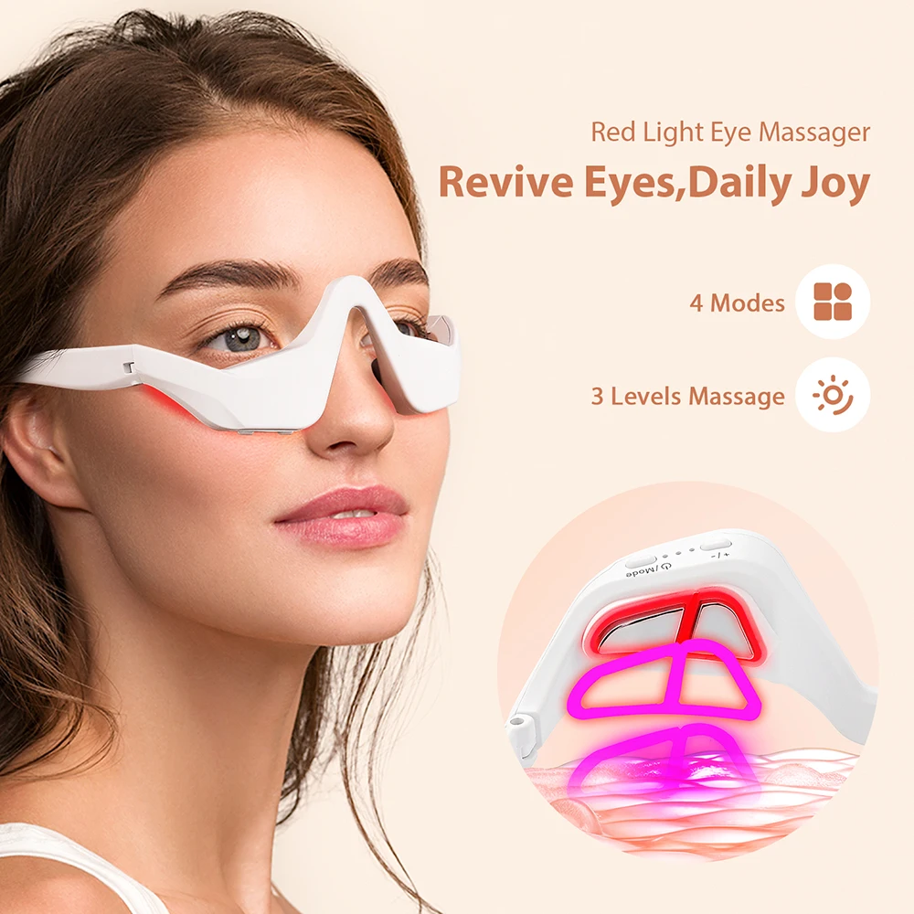Massageador de Olhos 3D com Luz Vermelha para Relaxamento e Cuidado - Imagem 20