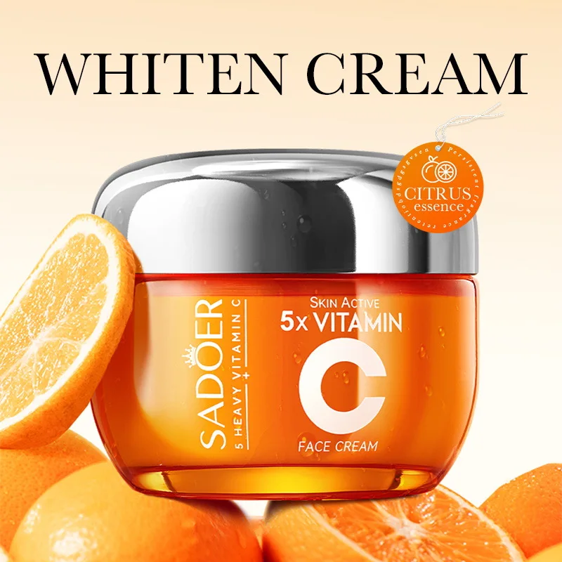 Creme Facial de Vitamina C SADOER para Hidratação e Cuidados da Pele - Imagem 2