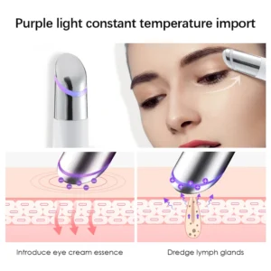 Massageador de Olhos com Vibração e Aquecimento para Cuidados Faciais