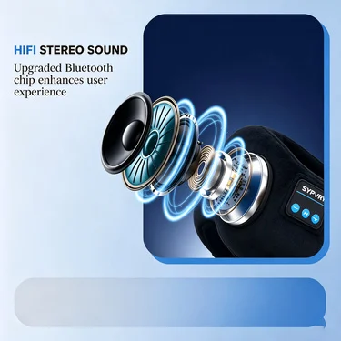 Máscara de Dormir com Fones Bluetooth para Descanso e Áudio - Imagem 16