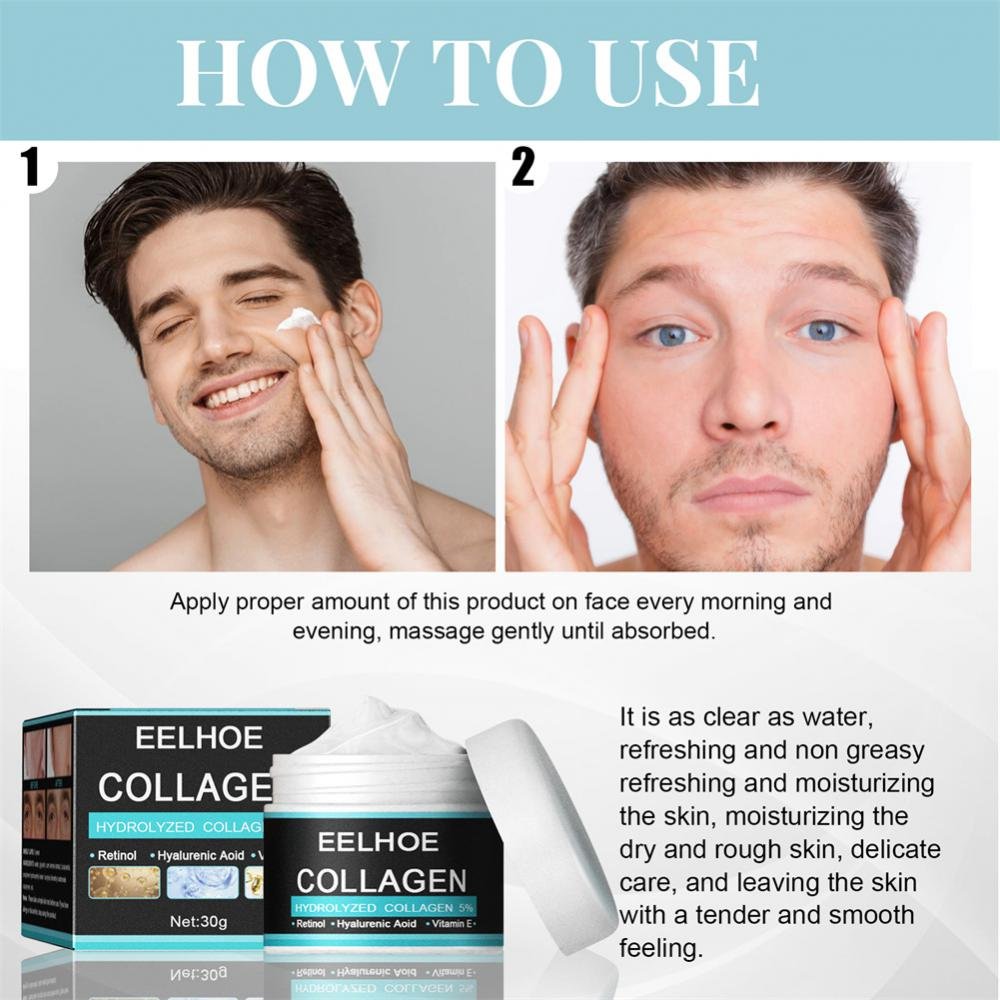 Creme Antirrugas Masculino de Colágeno e Ácido Hialurônico - Imagem 12