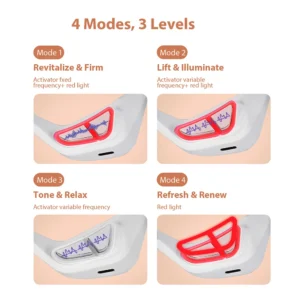 Massageador de Olhos 3D com Luz Vermelha para Relaxamento e Cuidado