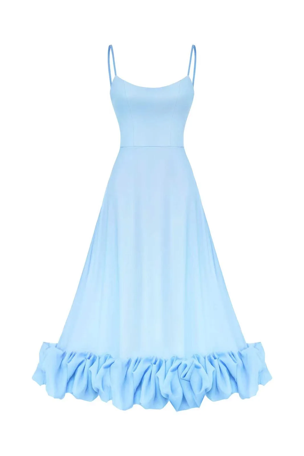 Vestido Longo Feminino de Alças com Babados e Caimento Solto - Imagem 21