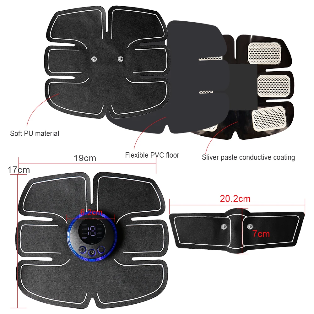 Estimulador Abdominal EMS para Tonificação Muscular e Relaxamento - Imagem 5