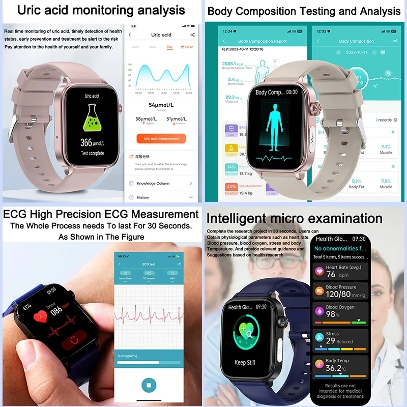 Smartwatch Masculino para Monitoramento de Saúde e Exames - Imagem 2