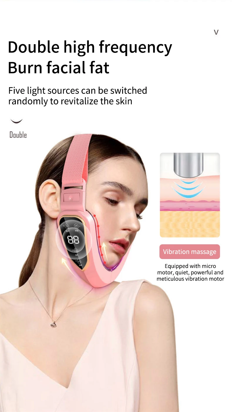 Massageador Facial com Fototerapia e Vibração para Lifting e Firmeza - Imagem 11