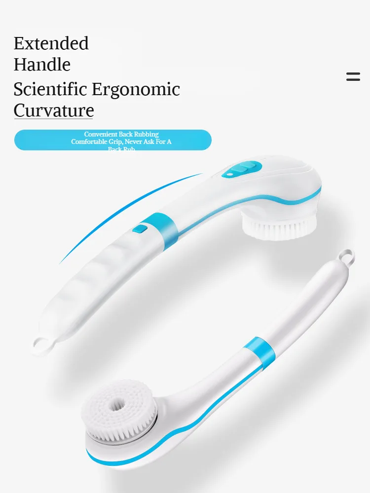Escova de Banho Elétrica com Cabo Longo para Limpeza e Massagem - Imagem 10