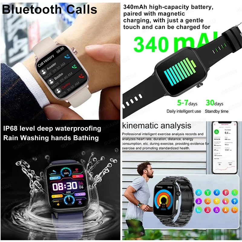 Smartwatch Masculino para Monitoramento de Saúde e Exames - Imagem 3