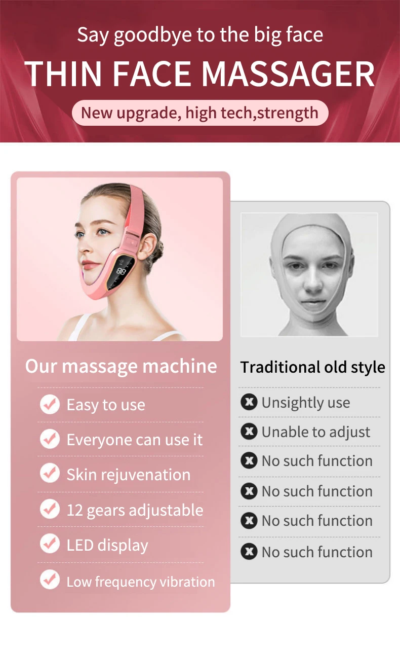 Massageador Facial com Fototerapia e Vibração para Lifting e Firmeza - Imagem 8