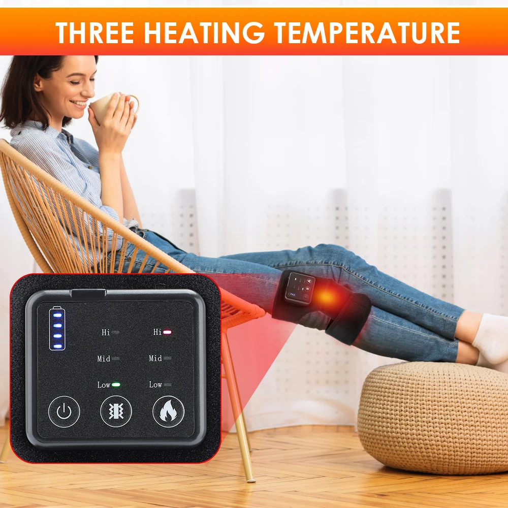 Joelheira Massageadora com Aquecimento para Alívio e Relaxamento - Imagem 6