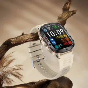 Smartwatch Militar QX11 com Chamadas e Monitoramento de Saúde