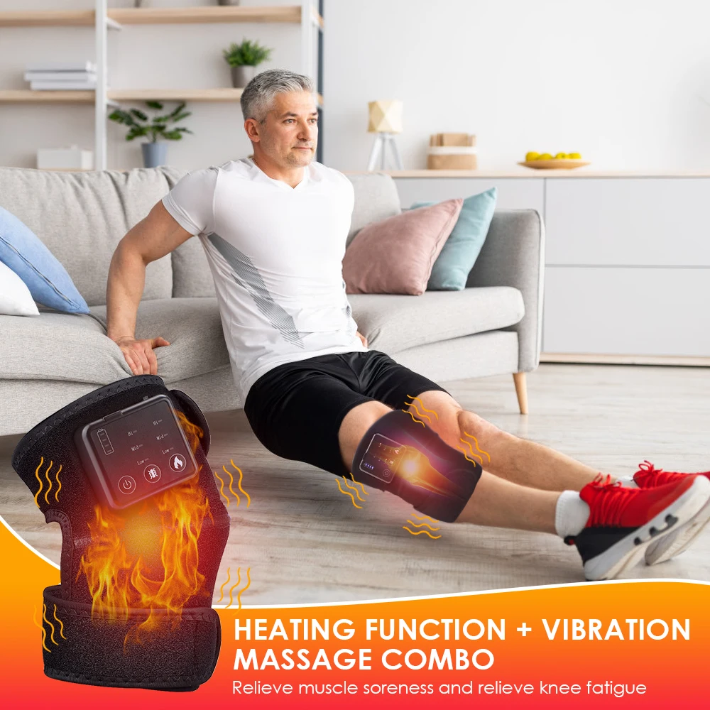 Joelheira Massageadora com Aquecimento para Alívio e Relaxamento - Imagem 3