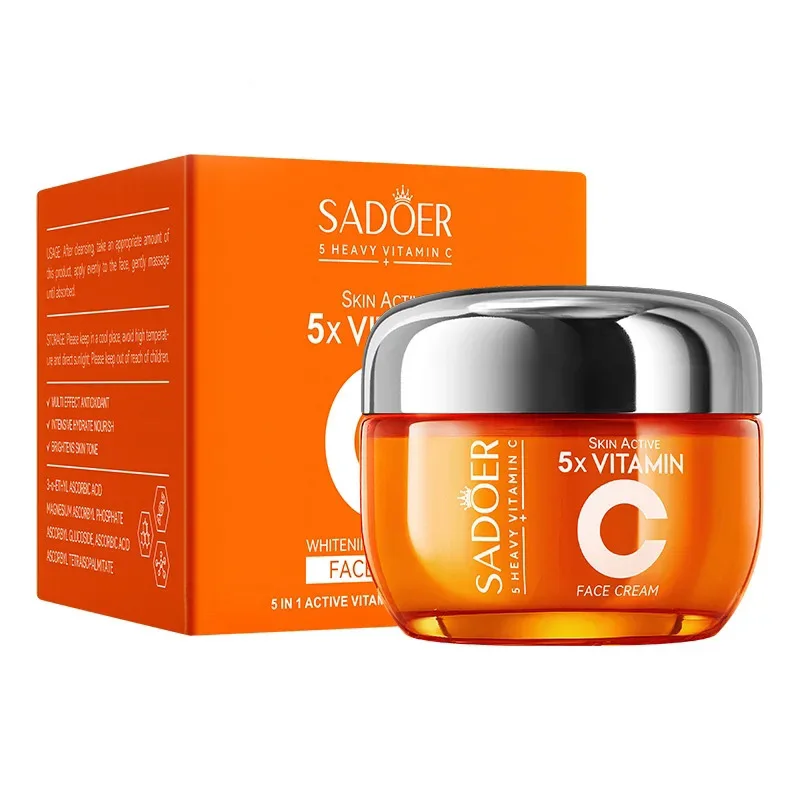 Creme Facial de Vitamina C SADOER para Hidratação e Cuidados da Pele - Imagem 4
