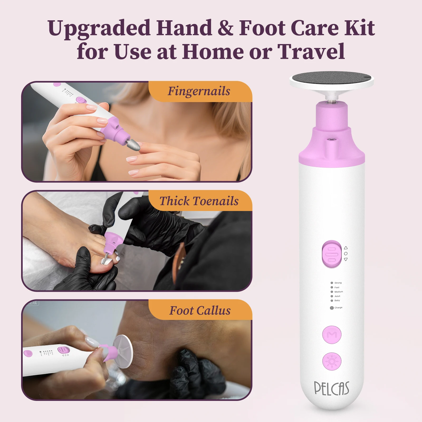 Lixadeira Elétrica de Unhas para Manicure e Pedicure - Imagem 6
