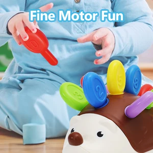 Brinquedo Educativo Montessori de Ouriço para Coordenação Motora - Imagem 11