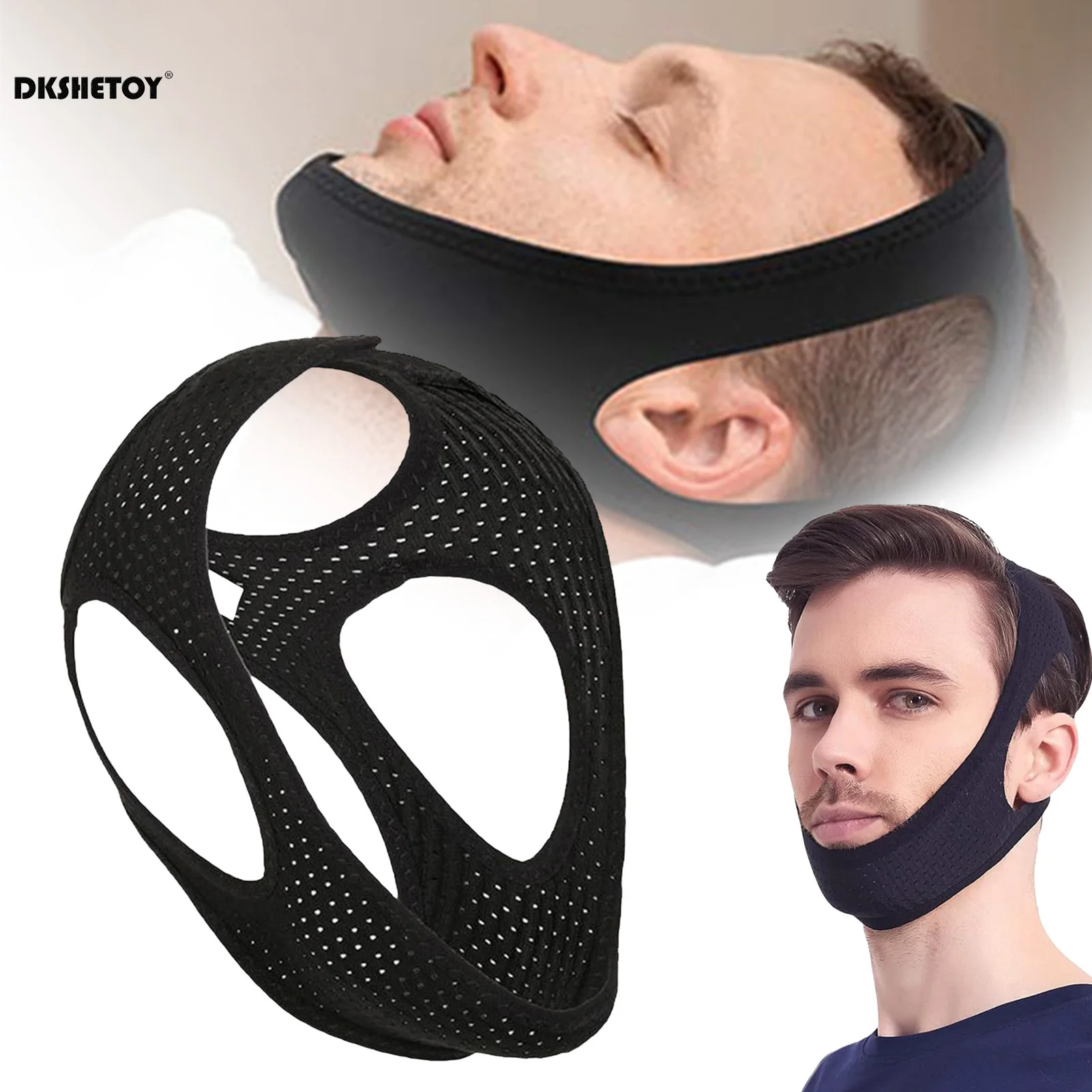 Cinta Antirronco para Suporte do Queixo e Sono Tranquilo - Imagem 6