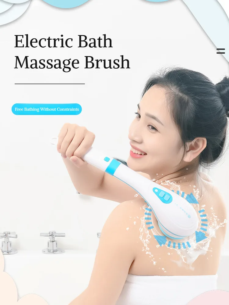 Escova de Banho Elétrica com Cabo Longo para Limpeza e Massagem - Imagem 9