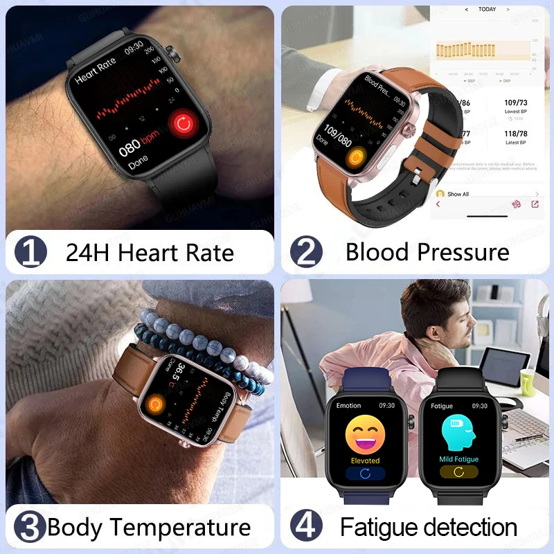 Smartwatch Masculino para Monitoramento de Saúde e Exames - Imagem 6