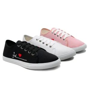 Kit com 3 Tênis Femininos Casuais para o Dia a Dia