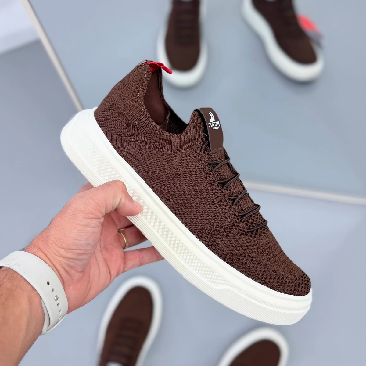 Tênis Masculino Knit Duster para Caminhada e Dia a Dia - Imagem 6
