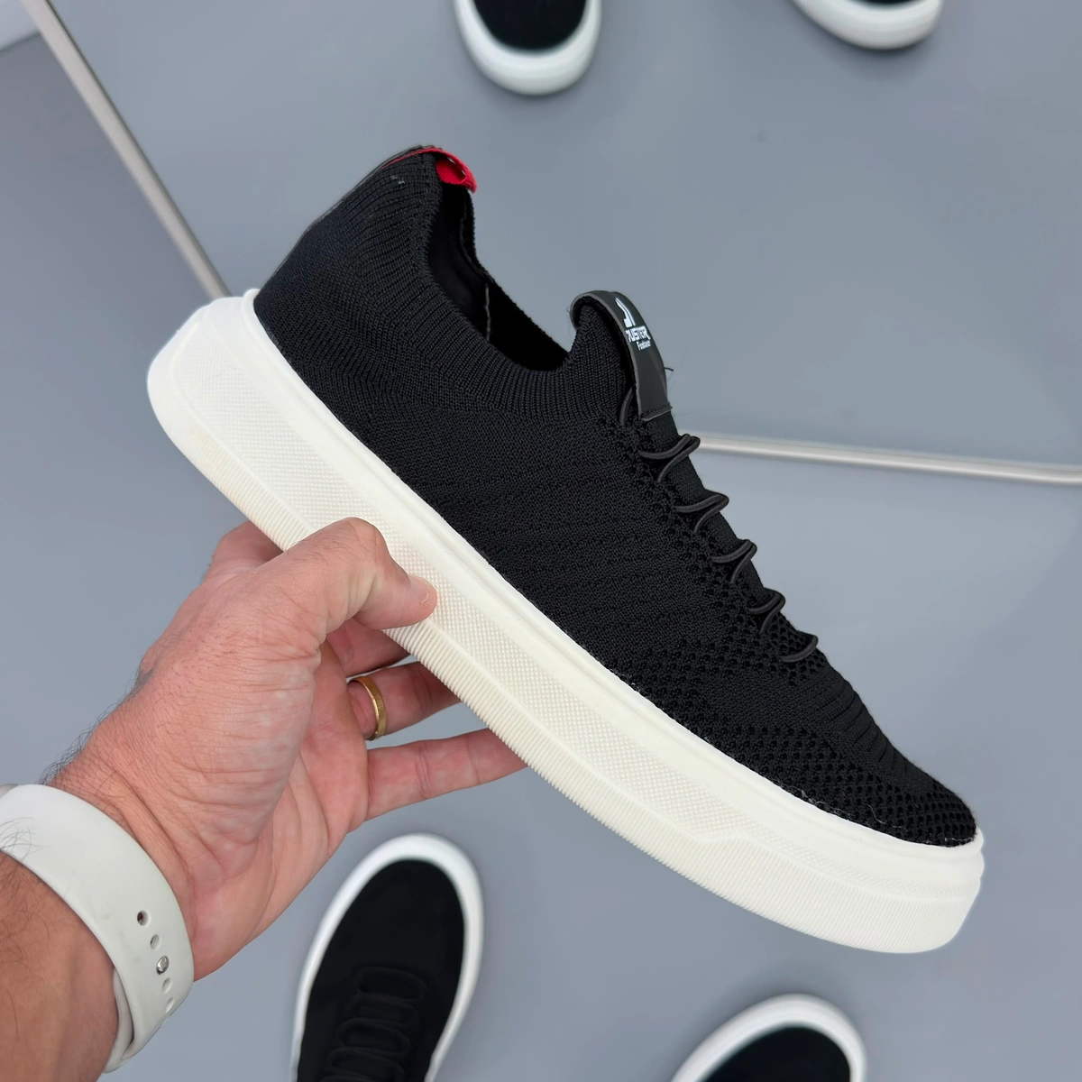 Tênis Masculino Knit Duster para Caminhada e Dia a Dia - Imagem 8