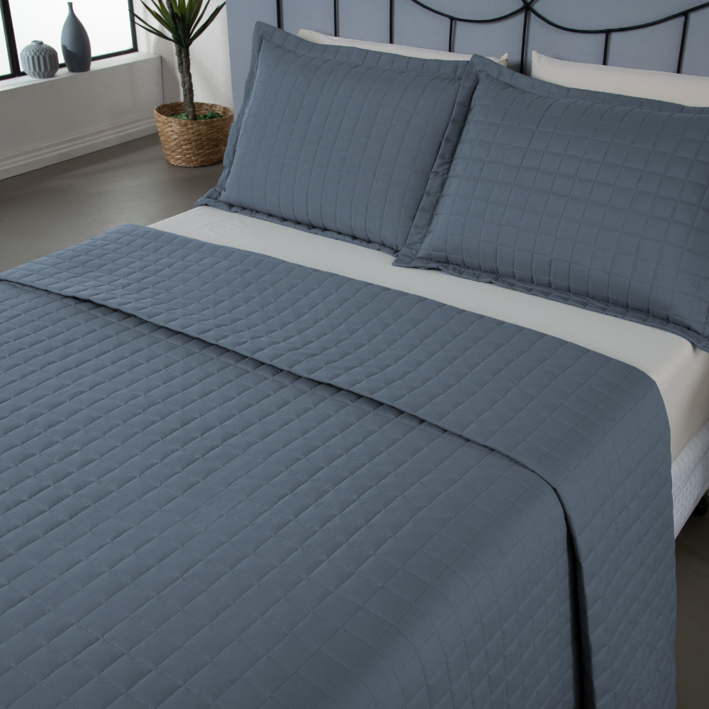 Kit Cobre Leito Casal Matelado Copacabana 3 Peças