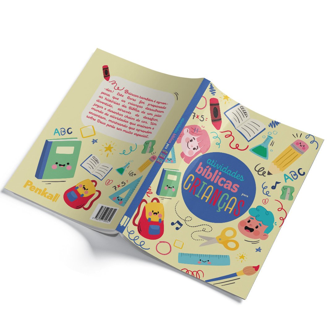 Livro de Atividades Bíblicas para Crianças com Jogos e Desenhos