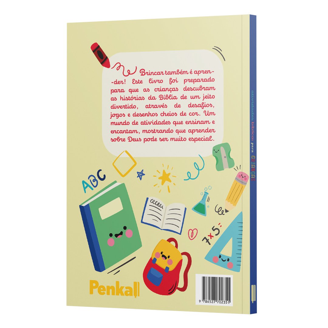 Livro de Atividades Bíblicas para Crianças com Jogos e Desenhos - Imagem 2