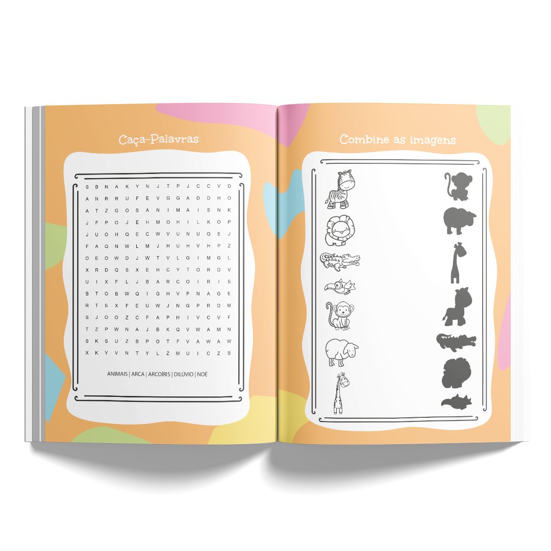 Livro de Atividades Bíblicas para Crianças com Jogos e Desenhos - Imagem 3