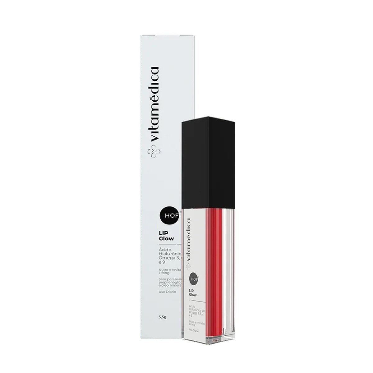Balm Labial Lip Glow Cereja para Hidratação e Revitalização dos Lábios