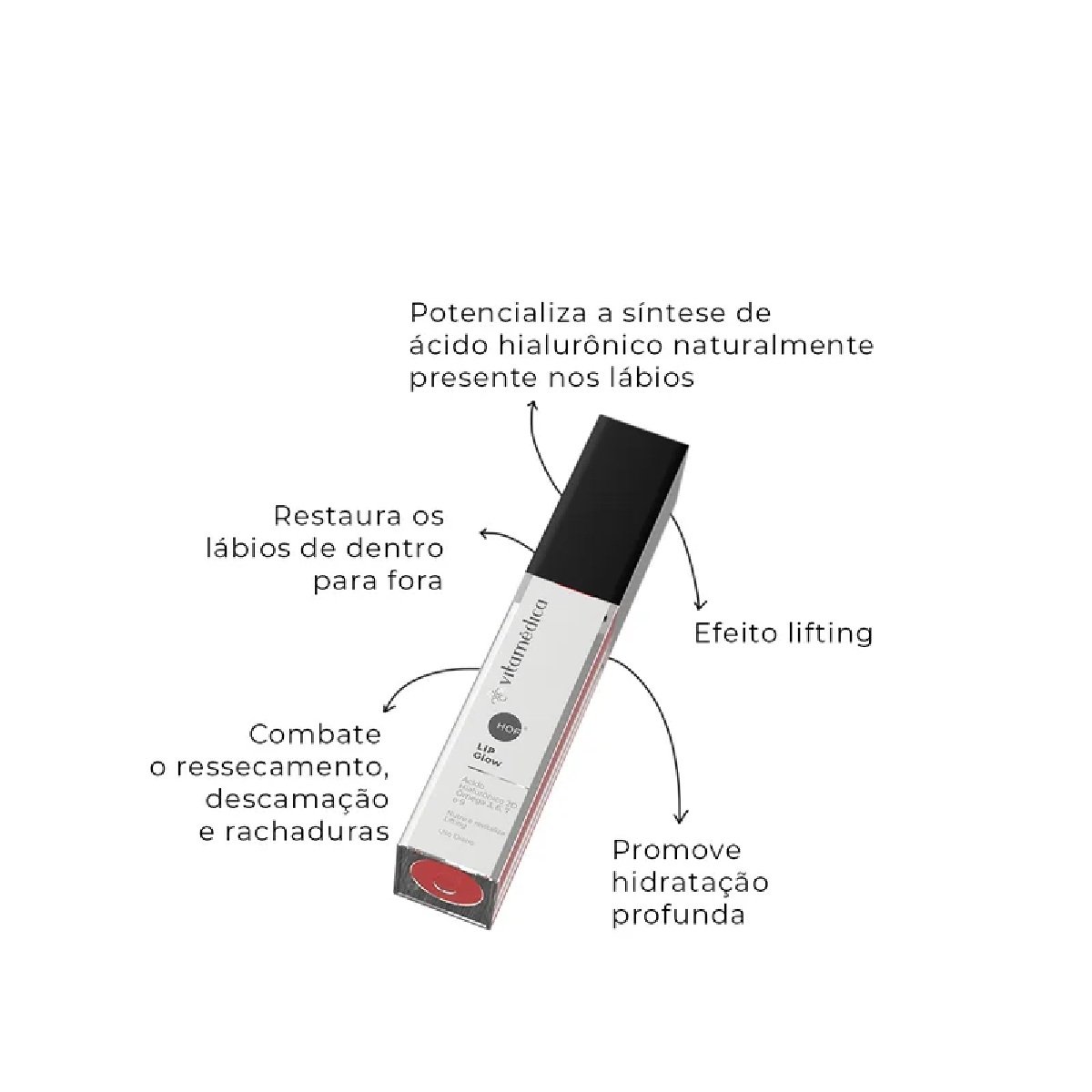 Balm Labial Lip Glow Cereja para Hidratação e Revitalização dos Lábios - Imagem 2