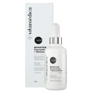 Booster Facial Curcumina e Resveratrol para Proteção e Hidratação