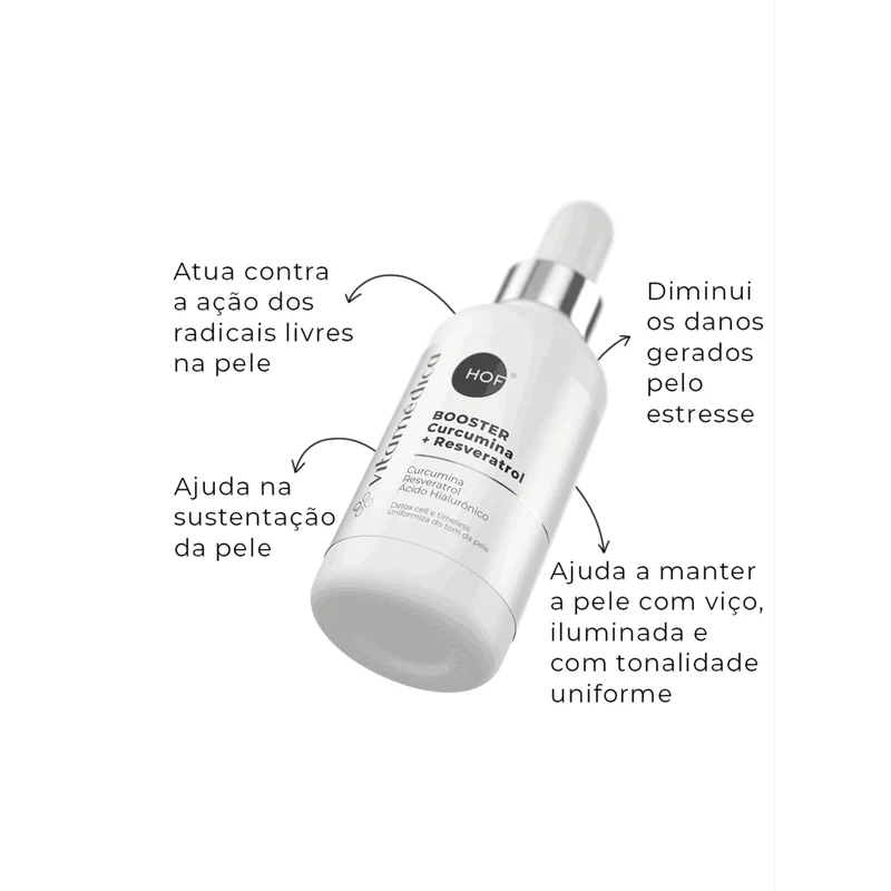 Booster Facial Curcumina e Resveratrol para Proteção e Hidratação - Imagem 2