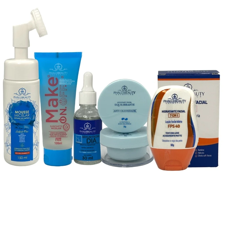 Kit de Cuidados Faciais para Limpeza e Hidratação da Pele - Imagem 2