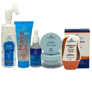 Kit de Cuidados Faciais para Limpeza e Hidratação da Pele