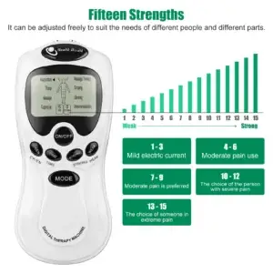 Massageador Elétrico EMS para Alívio de Dores e Tensão Muscular