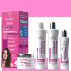 Kit Capilar Ácido Hialurônico Bio Instinto para Hidratação e Cabelos